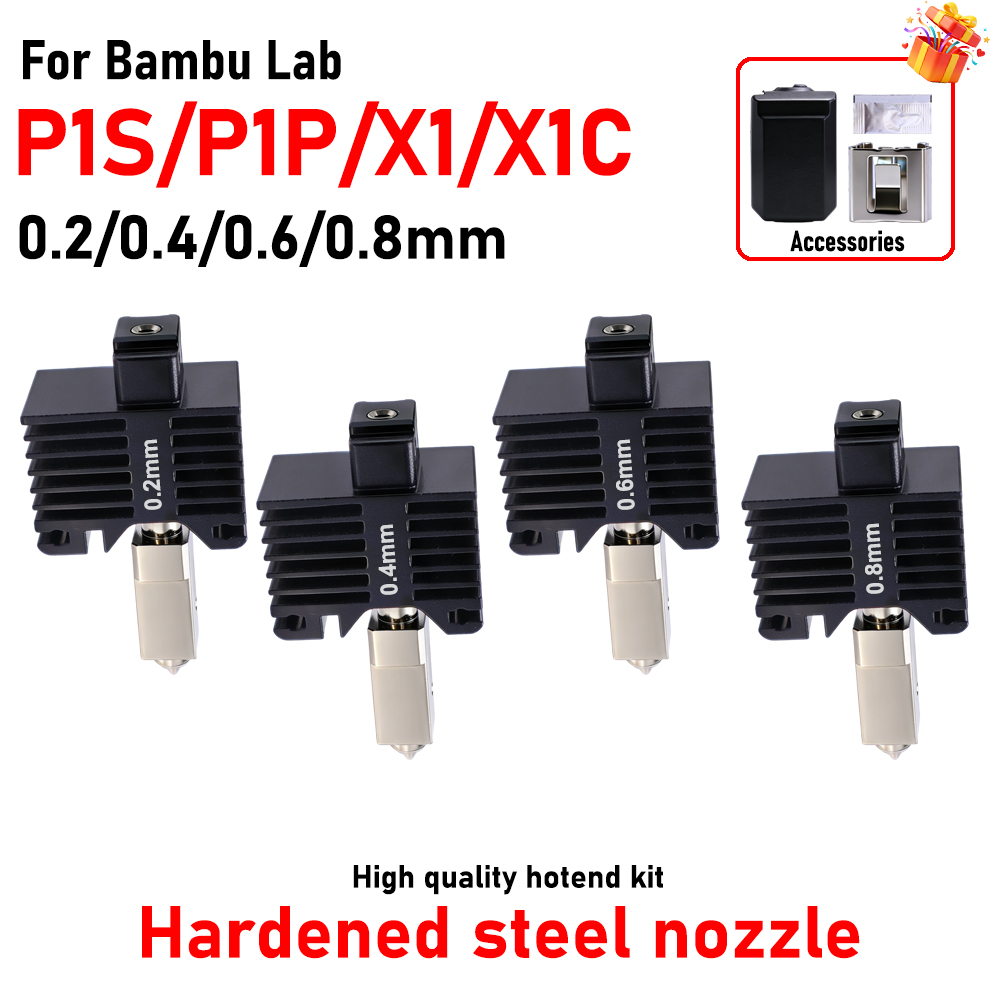3D Printing Nozzle - Hotend For Bambu Lab P1P X1C