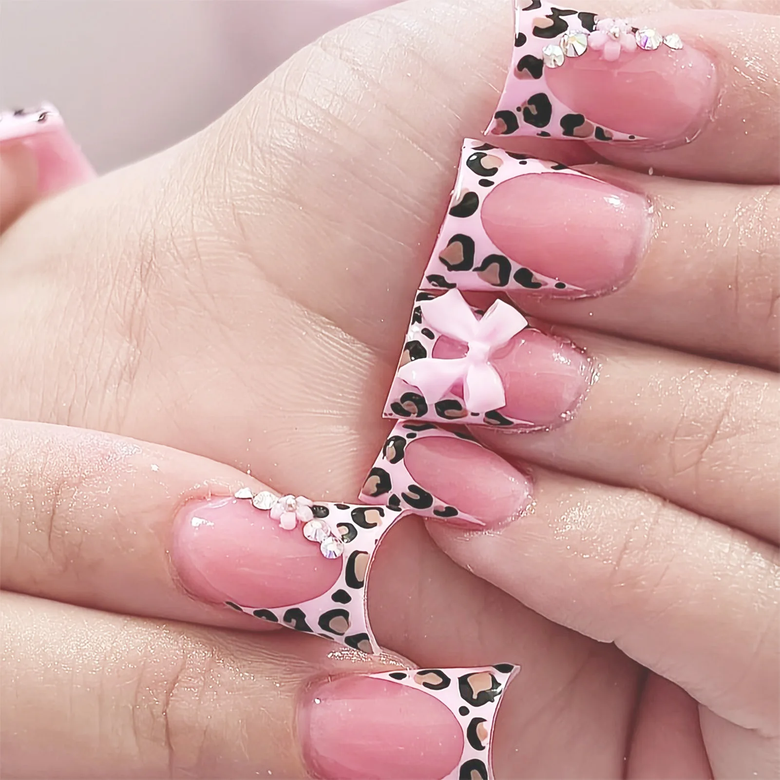 3D Printing Nails - 24Pcs Short Duckbill Press On Nails