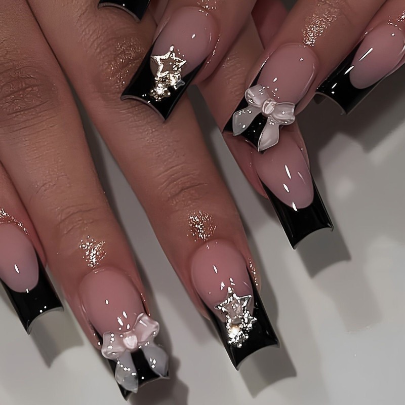 24pcs Summer Long Presss on Na - 3D Printing Nails 评论和价格