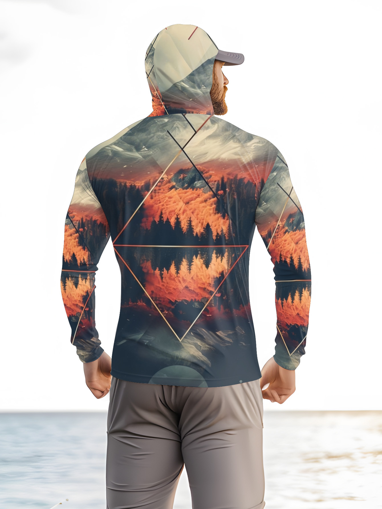 Outdoor Men's Fishing Hoodie B - 3D Printing Jersey 评论和价格