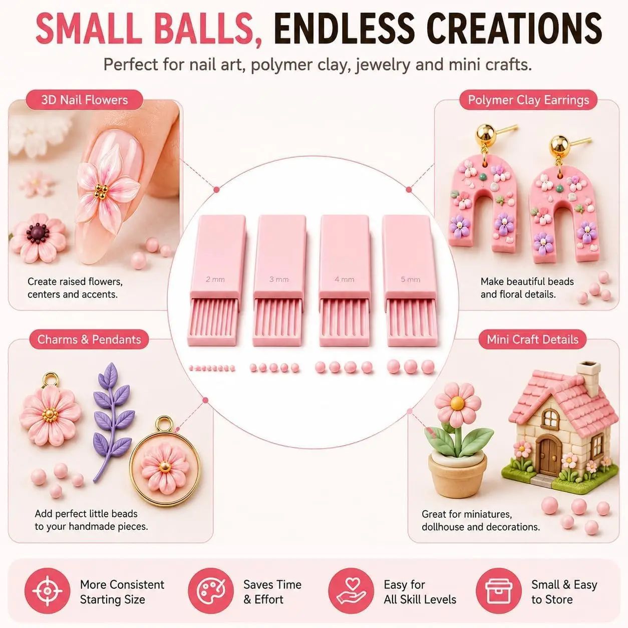 4PCS 3D Print Clay Gel Ball Ma - 3D Printing Nails 评论和价格