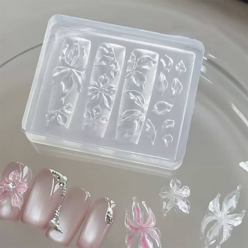 ~1Pc 3D Ice Crystal Flower Ice - 3D Printing Nails 评论和价格