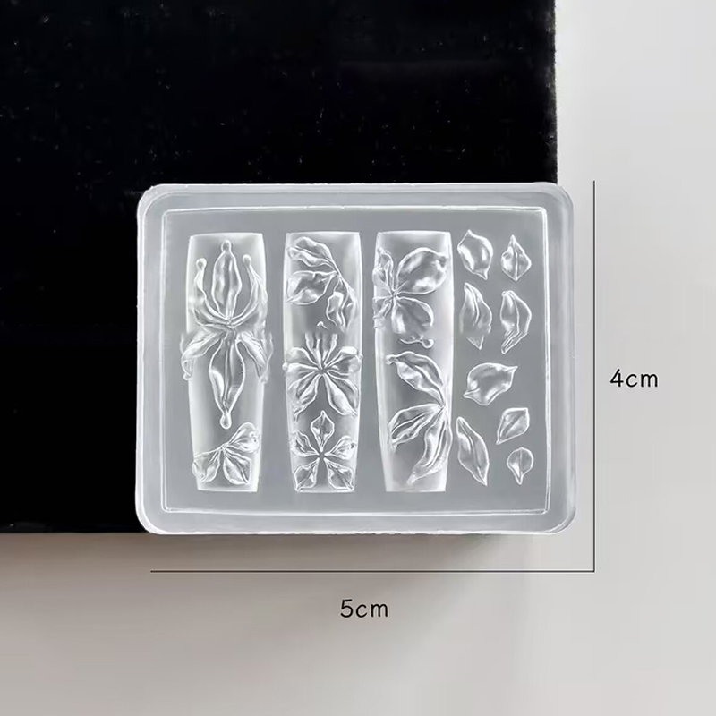 ~1Pc 3D Ice Crystal Flower Ice - 3D Printing Nails 评论和价格
