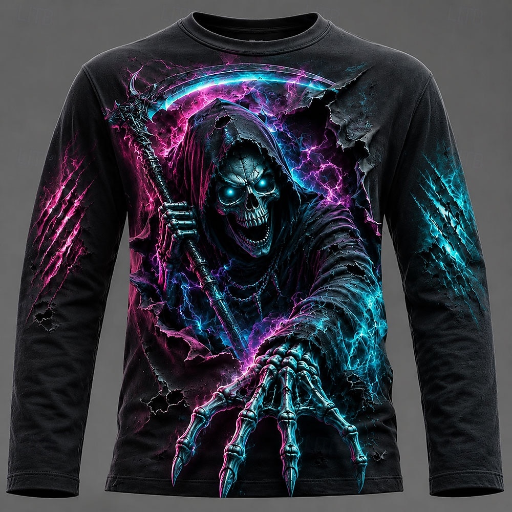 Halloween Men 3D Graphic Print - 3D Printing Jersey 评论和价格
