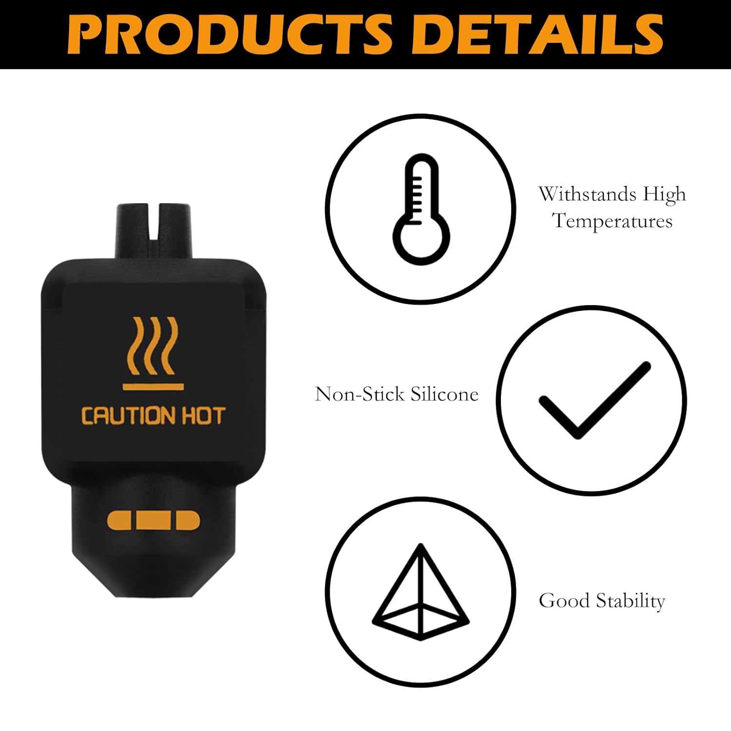10Pcs Black Silicone Sock for  - 3D Printing Nozzle 评论和价格