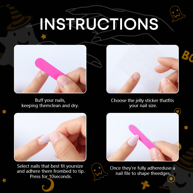 30pcs 2025 Halloween Almond Sh - 3D Printing Nails 评论和价格
