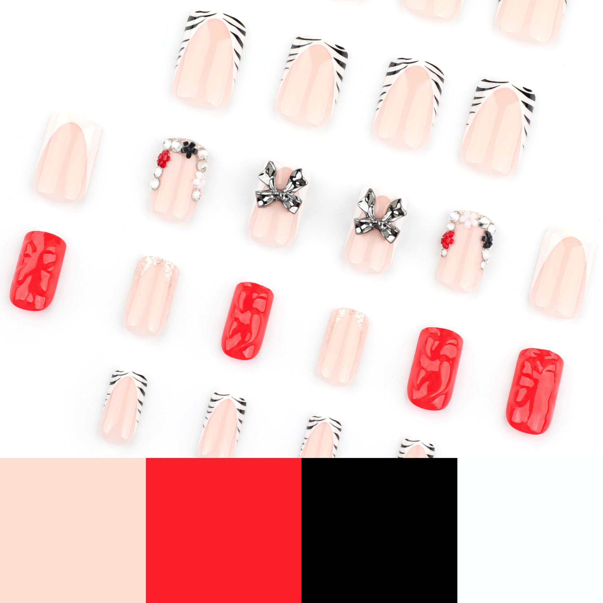 24pcs Zebra-print Frenxh Style - 3D Printing Ptc 评论和价格