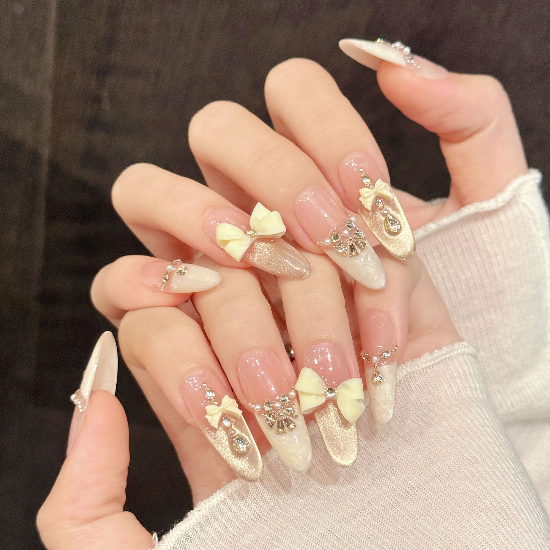10pcs Handmade Press On Nails  - 3D Printing Nails 评论和价格