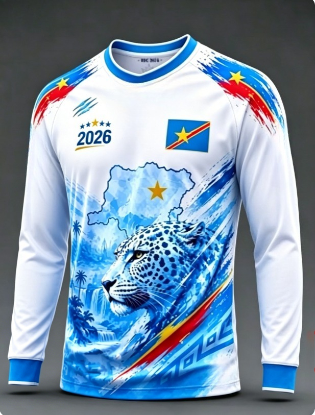 2026 Congo round neck long sle - 3D Printing Jersey 评论和价格