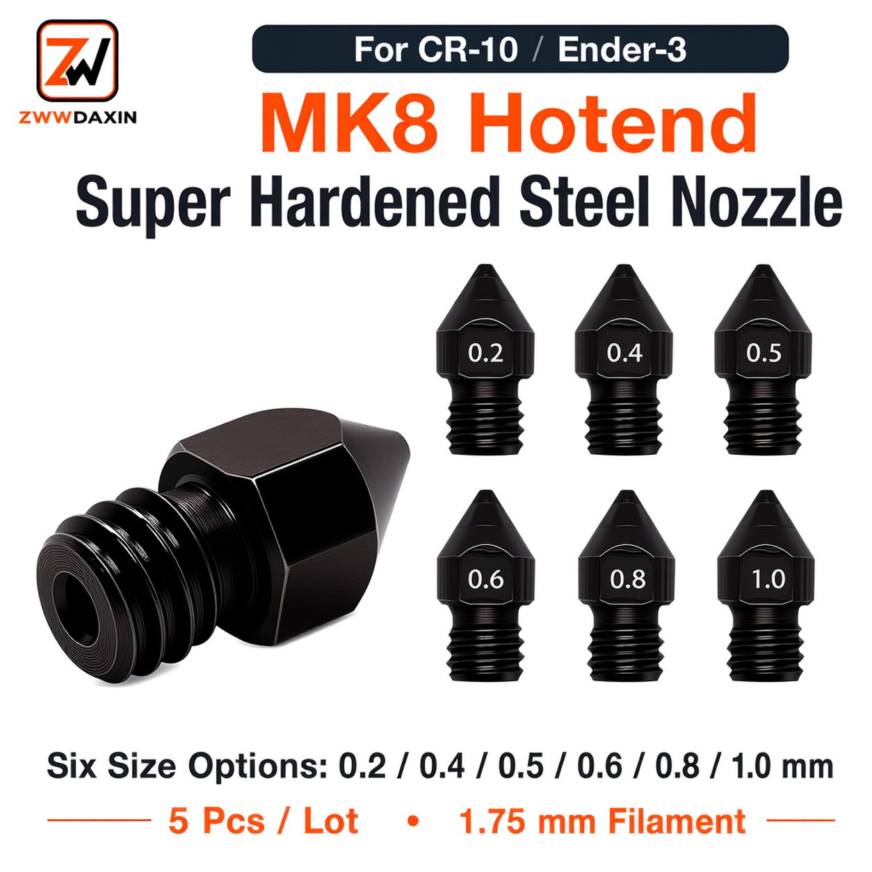 Super Hardened Steel Nozzle MK - 3D Printing Nozzle 评论和价格