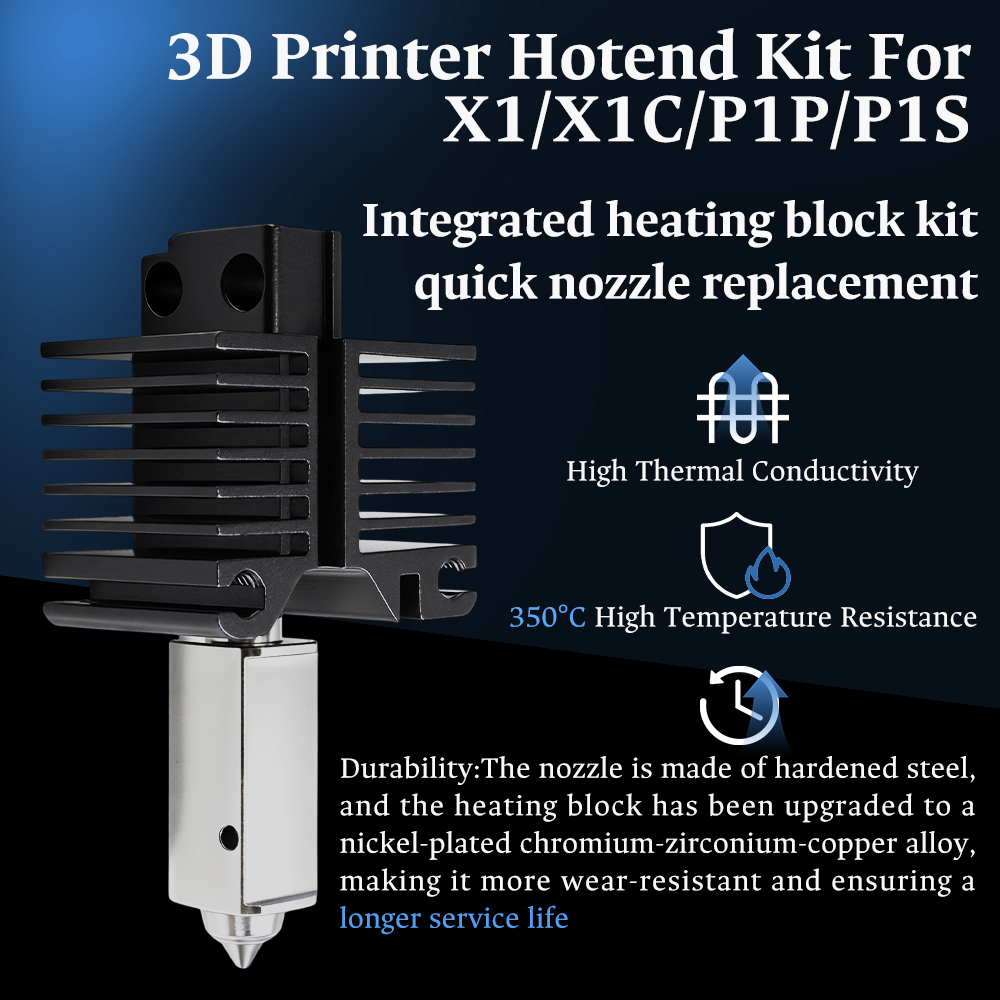 Hotend For Bambu Lab P1P X1C P - 3D Printing Nozzle 评论和价格