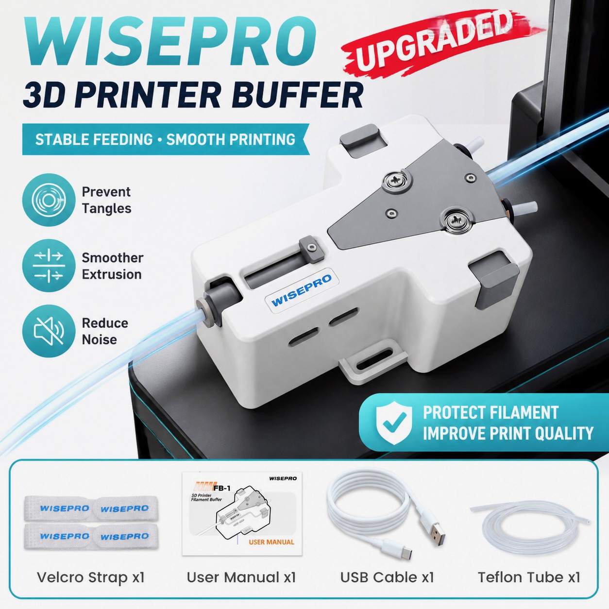 WISEPRO 3D Printer Filament Ta - Pla Filament 1.75Mm 评论和价格