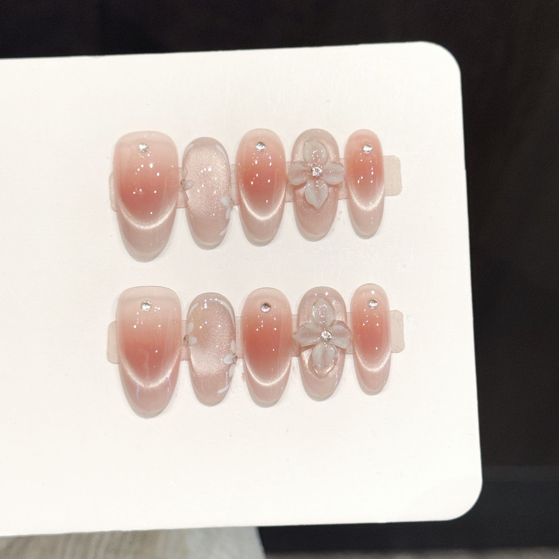 10pcs Handmade Press On Nails  - 3D Printing Nails 评论和价格